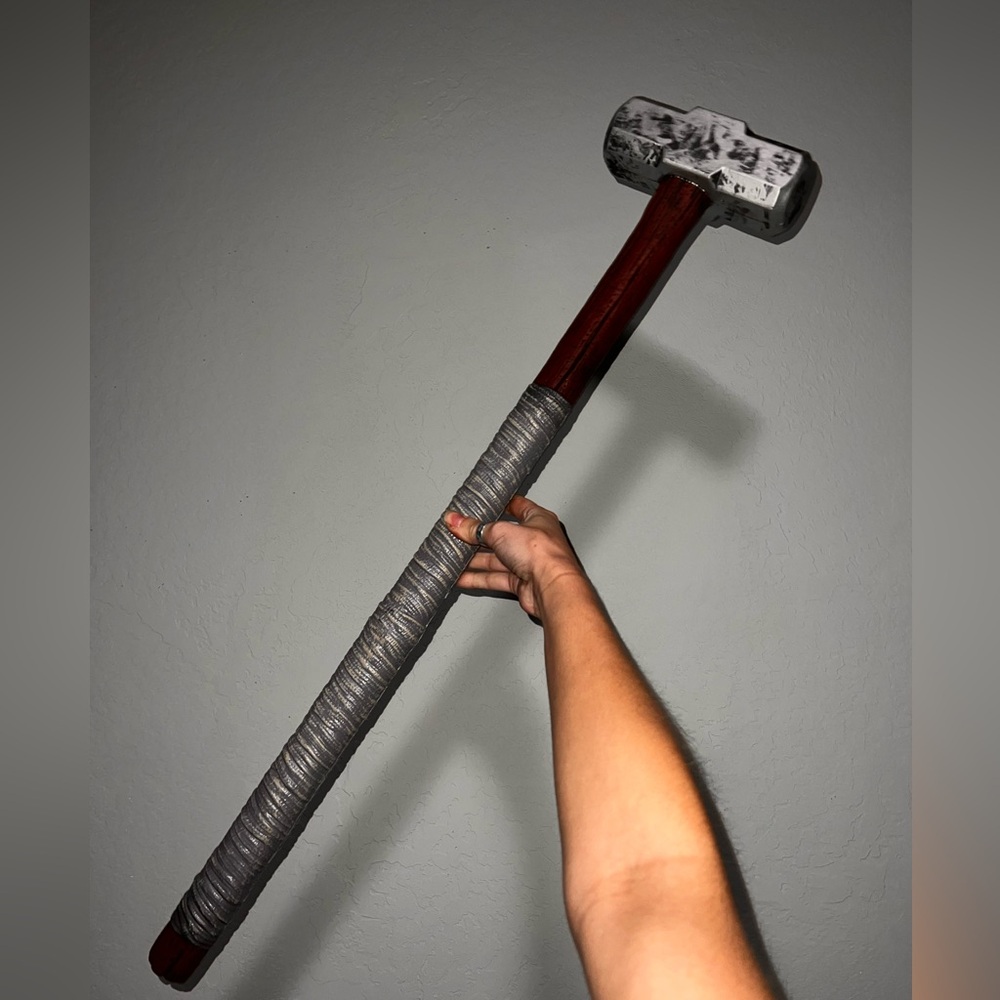 Fake hammer Halloween prop